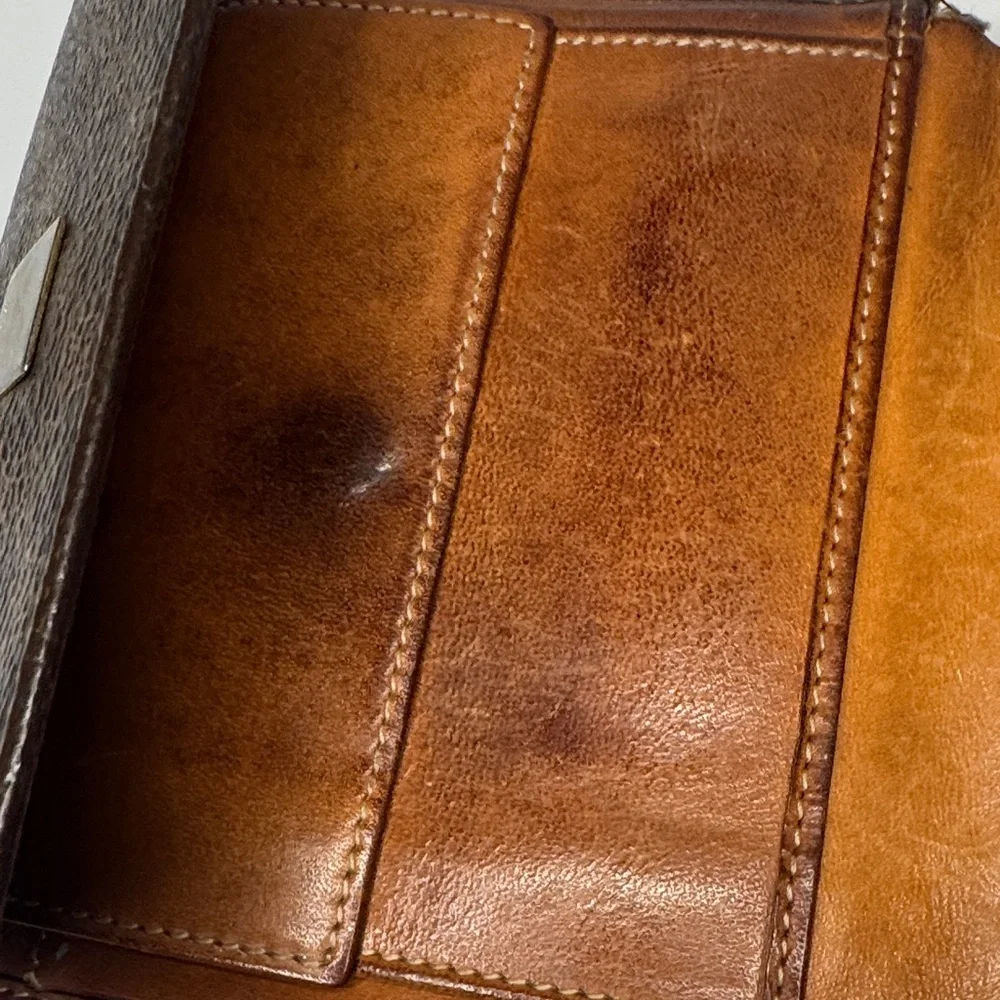 Celine Dark Brown Leather Wallet